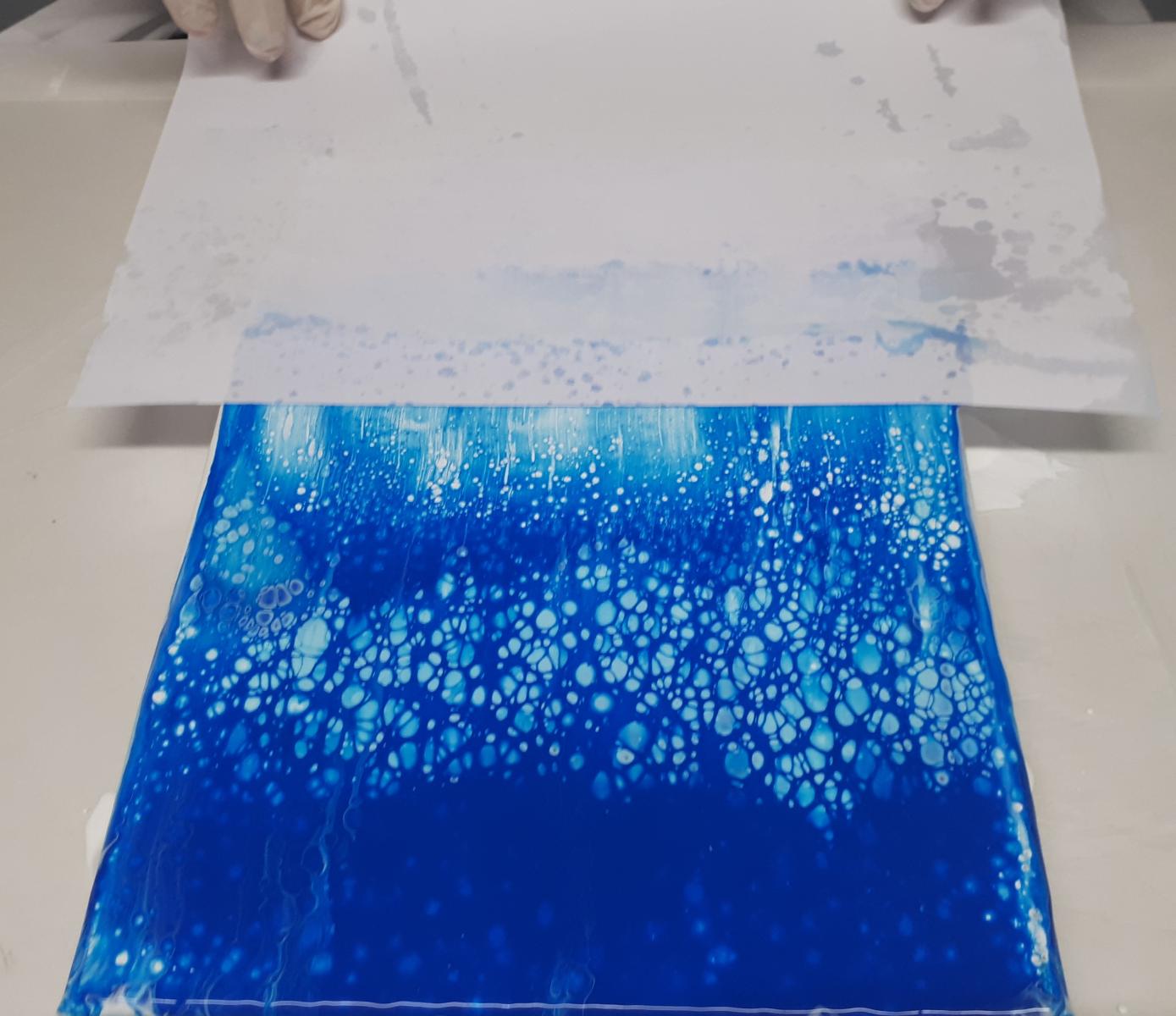 acrylique pouring technique swipe painturoo 9